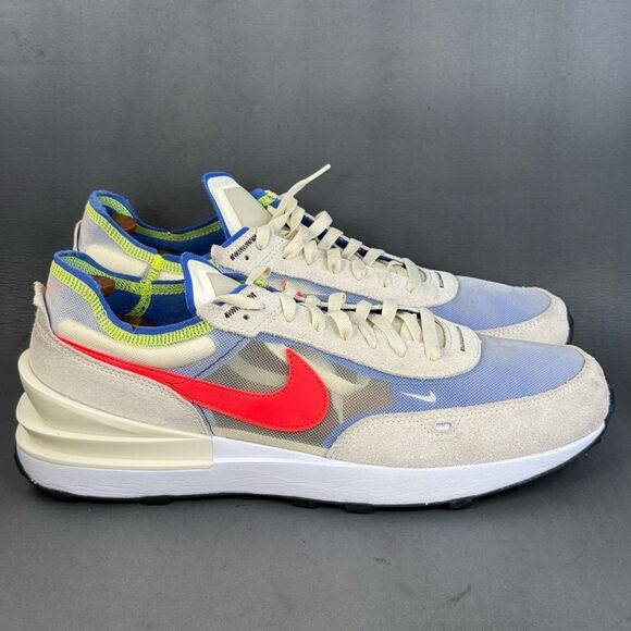 Nike Waffle One Coconut Milk Crimson Royal athletic sneaker shoes men’s size 15 - Picture 1 of 8